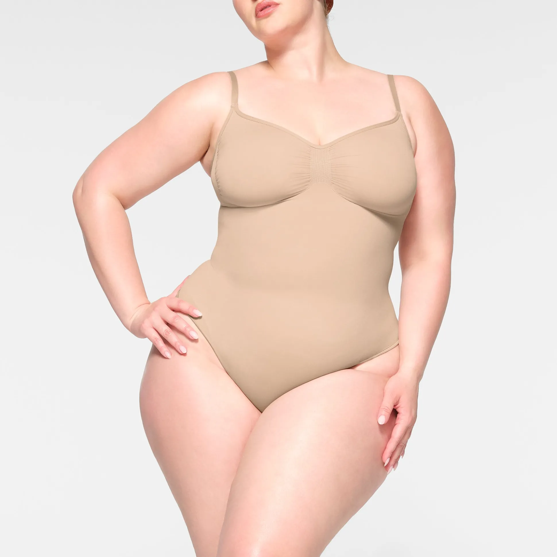 SEAMLESS SCULPT THONG BODYSUIT | MICA