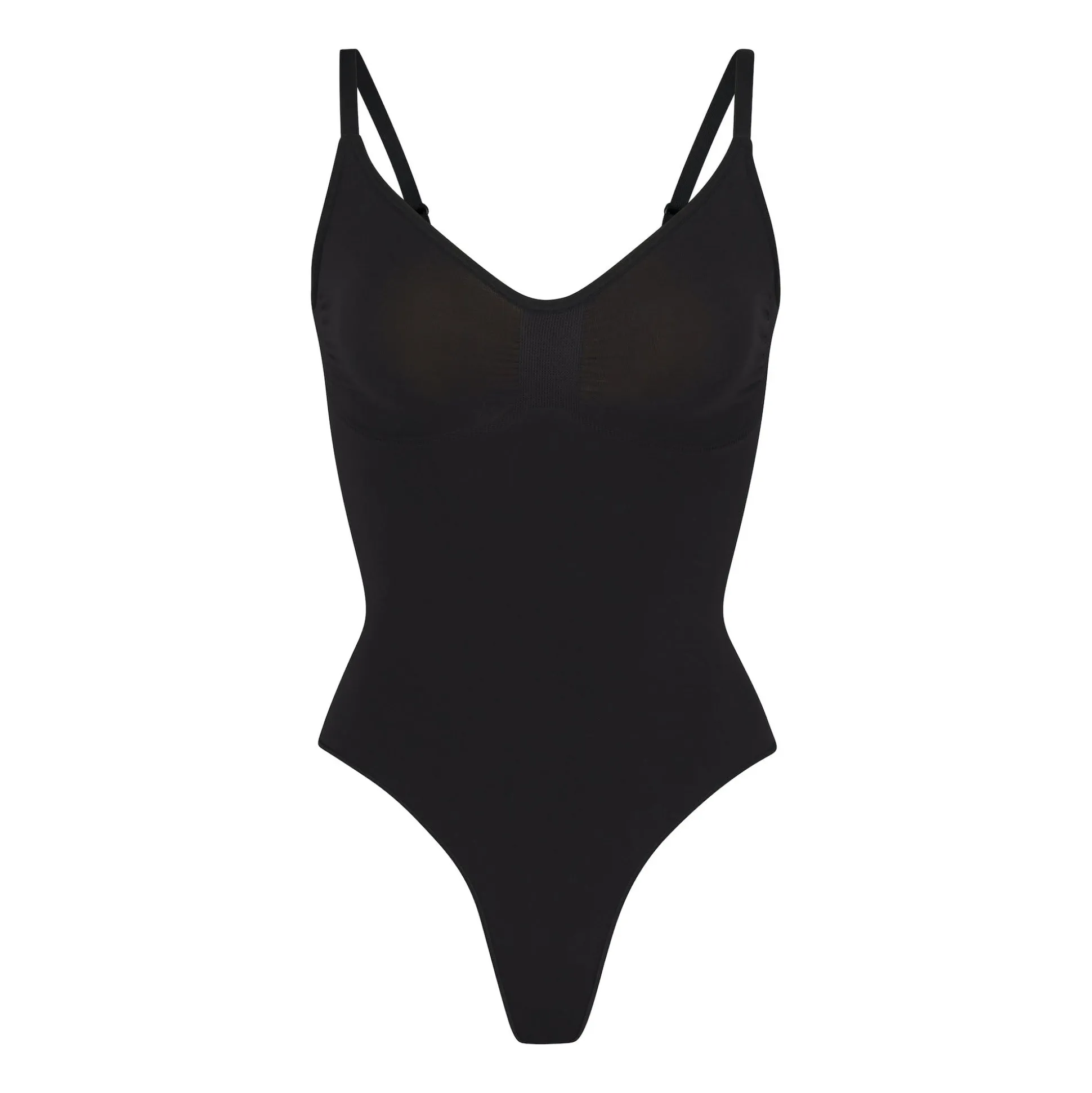 SEAMLESS SCULPT THONG BODYSUIT | ONYX