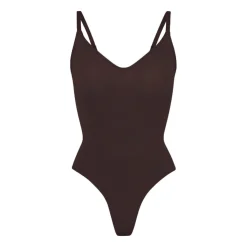 SEAMLESS SCULPT THONG BODYSUIT | ESPRESSO