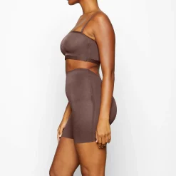 SHEER SCULPT LOW BACK SHORT | COCOA