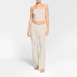 SHEER VELVET CROPPED CAMI | MARBLE