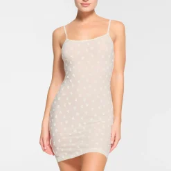 SHEER VELVET SLIP DRESS | MARBLE