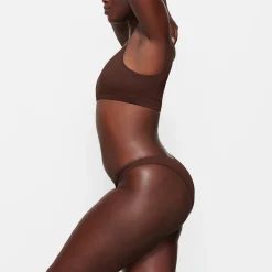 SIGNATURE SWIM CHEEKY TANGA BOTTOMS | COCOA