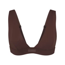 SIGNATURE SWIM PLUNGE BIKINI TOP | COCOA