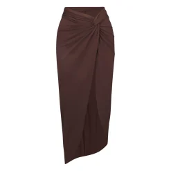 SIGNATURE SWIM SARONG SKIRT | COCOA