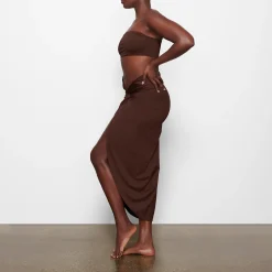 SIGNATURE SWIM SARONG SKIRT | COCOA