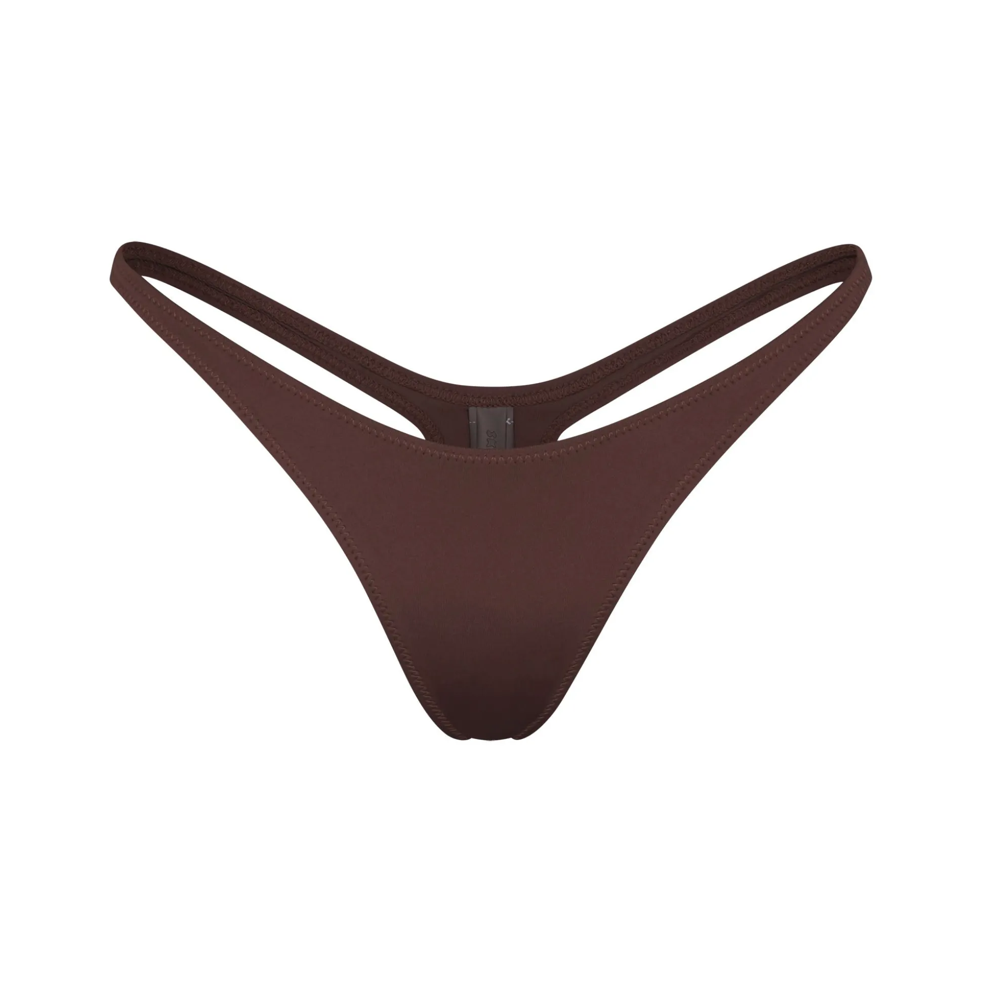 SIGNATURE SWIM THONG | COCOA