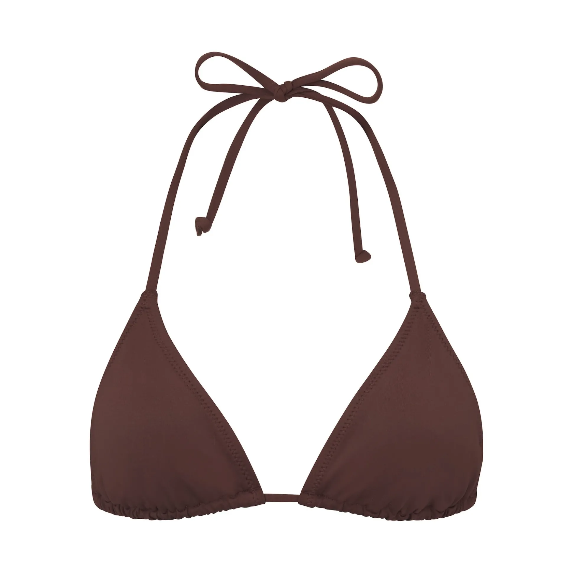SIGNATURE SWIM TRIANGLE TOP | COCOA