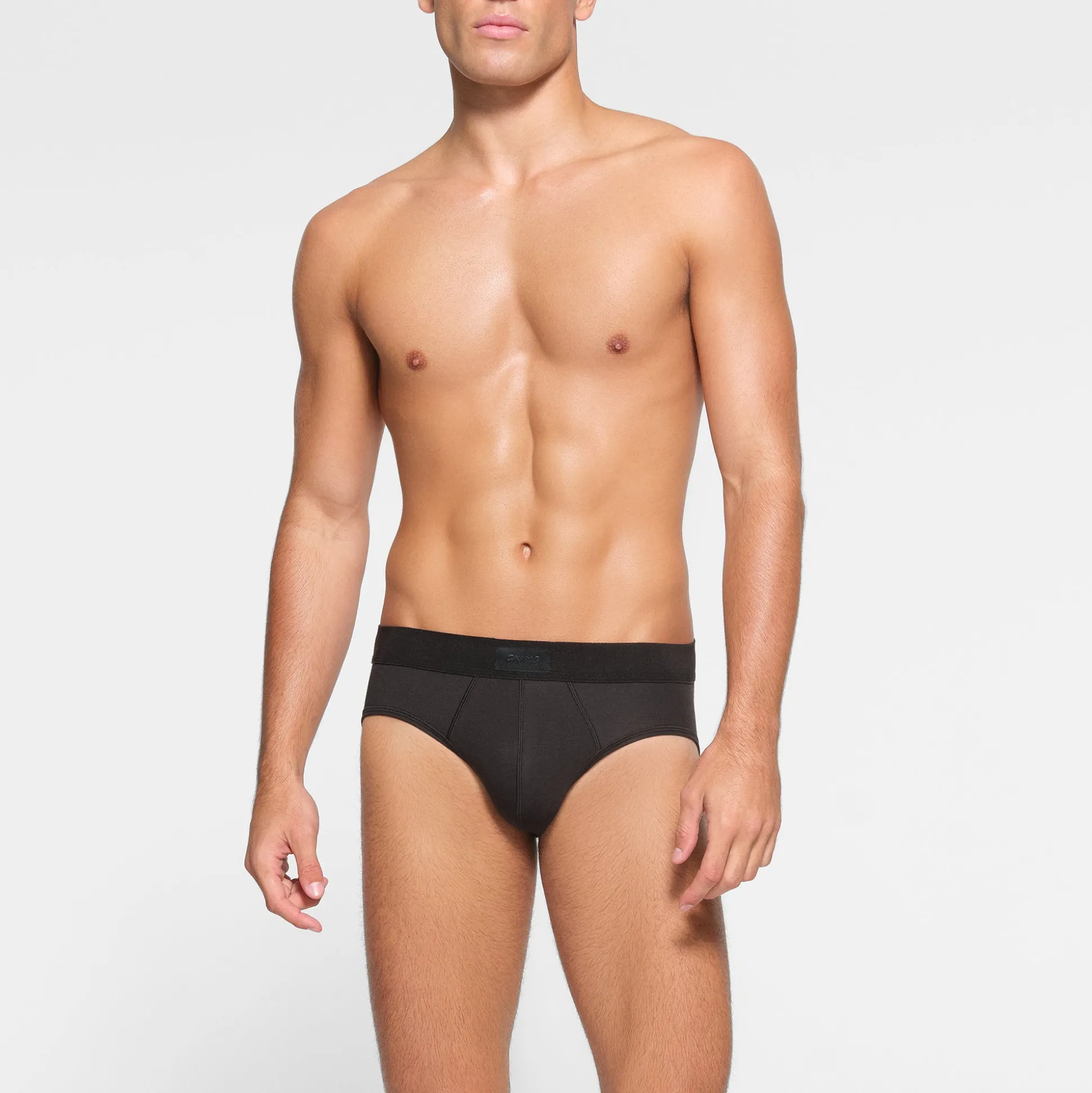 SKIMS COTTON MENS BRIEF | ONYX