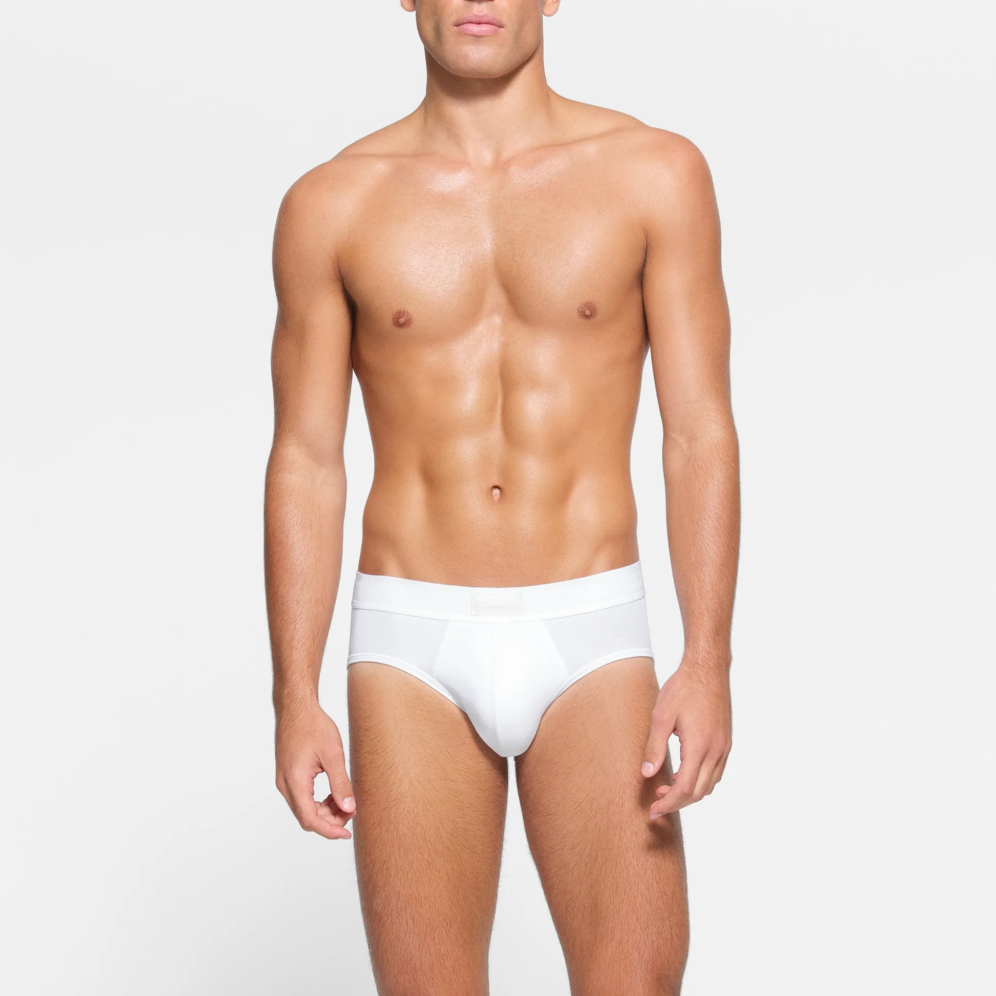 SKIMS COTTON MENS BRIEF 3-PACK | CHALK