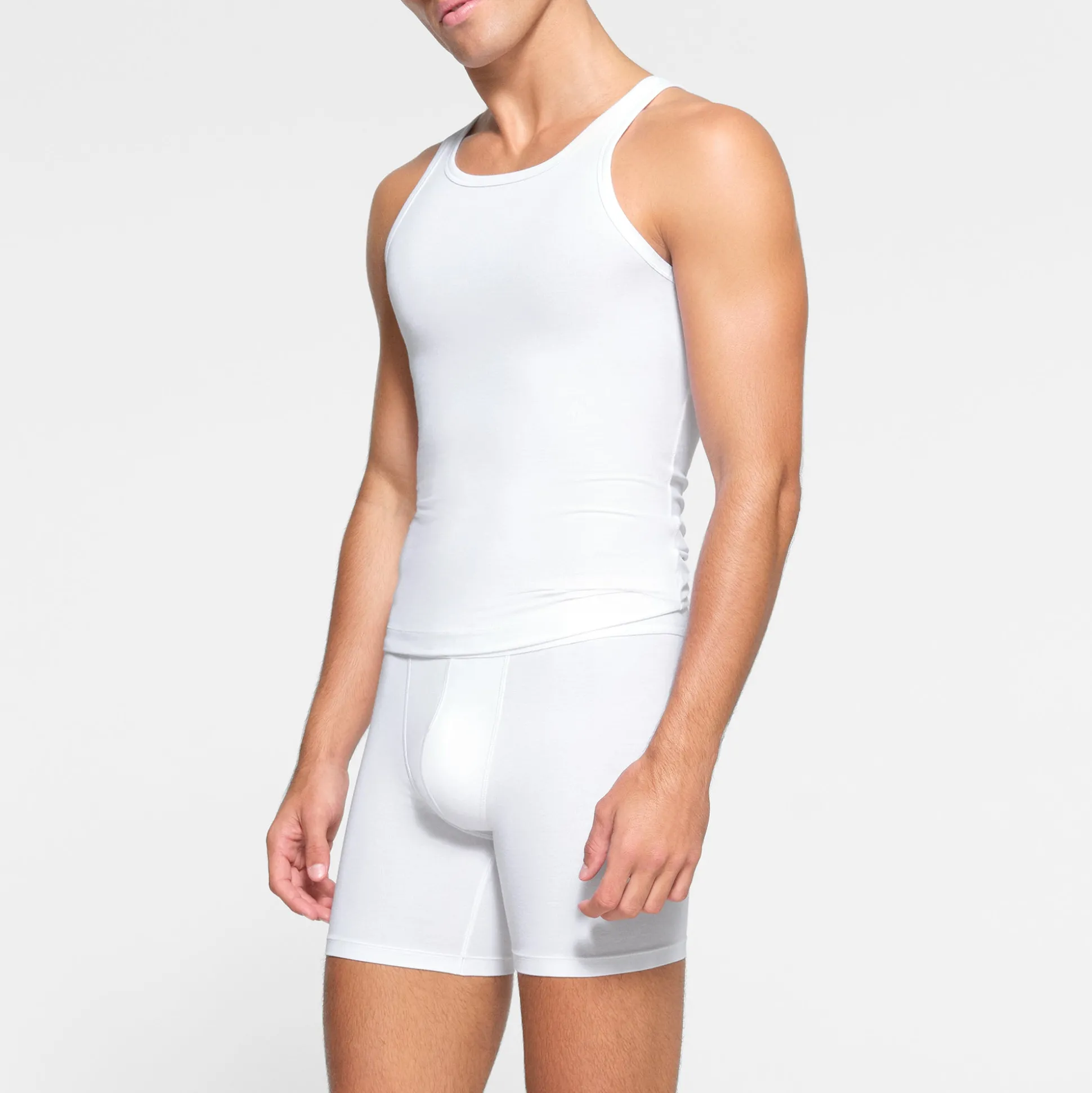 SKIMS COTTON MENS TANK PACK | CHALK