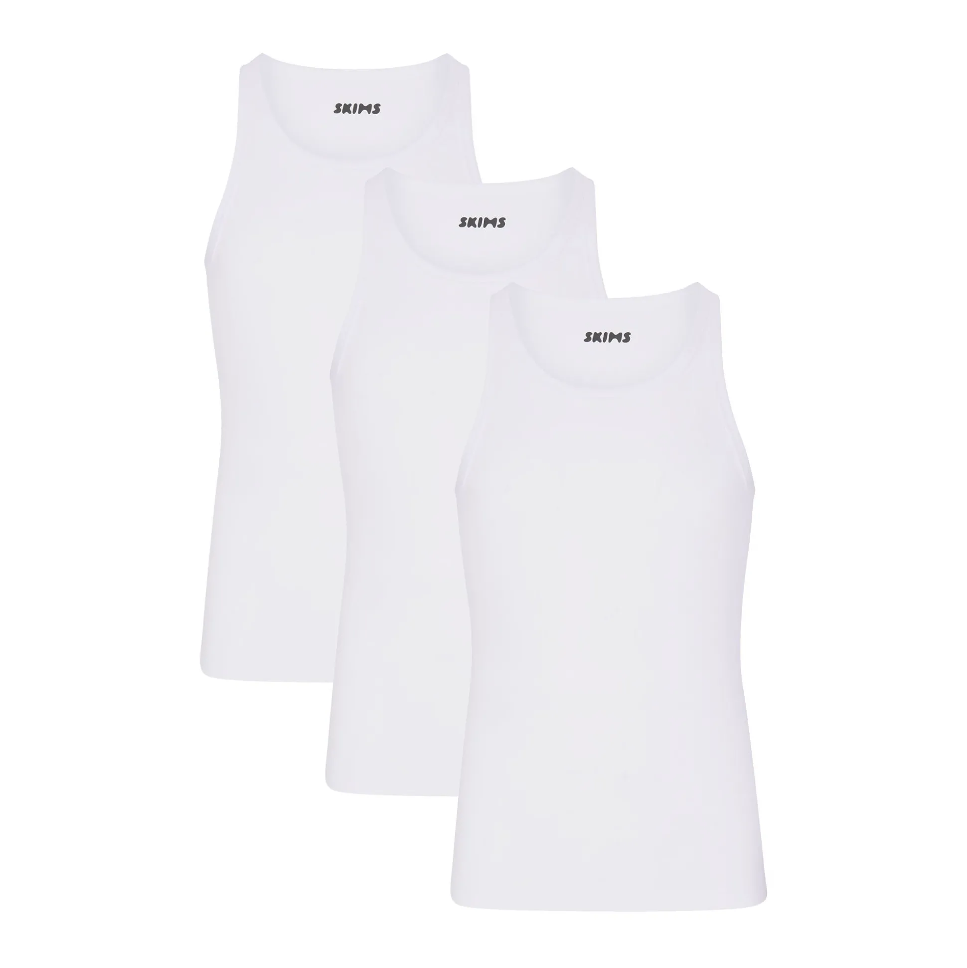 SKIMS COTTON MENS TANK PACK | CHALK