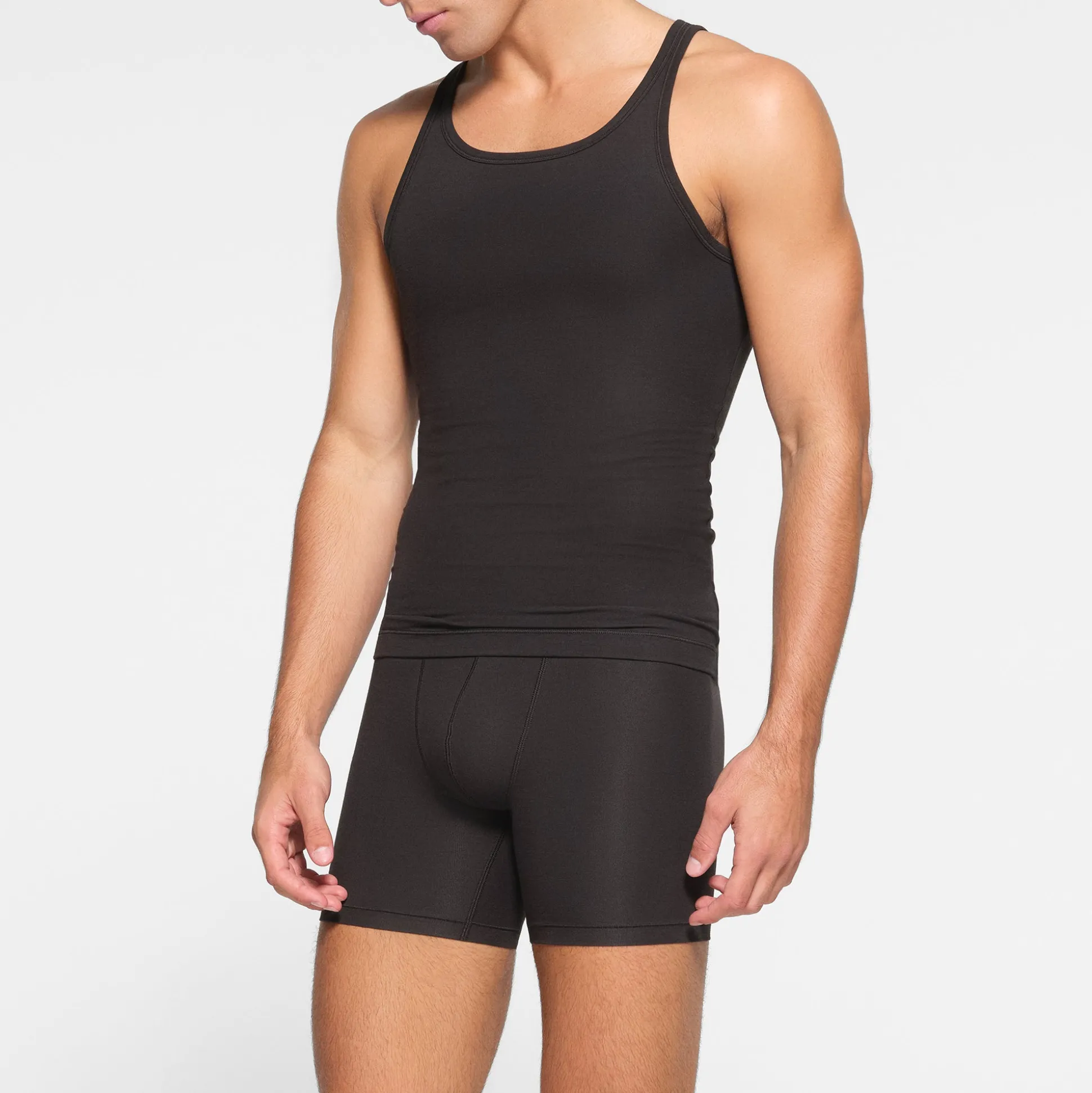 SKIMS COTTON MENS TANK PACK | ONYX