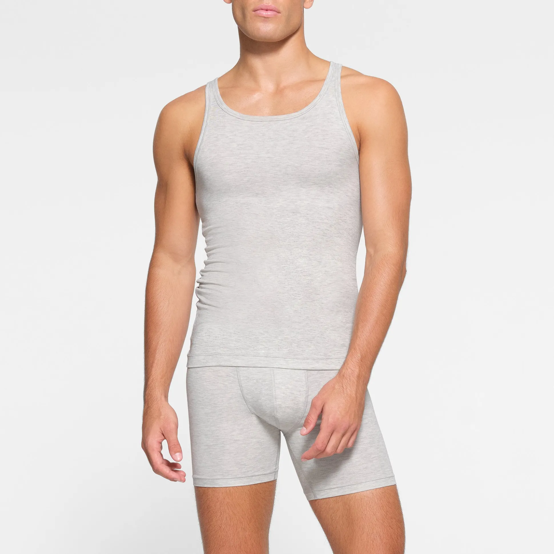 SKIMS COTTON MENS TANK PACK | HEATHER MULTI