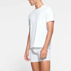 SKIMS COTTON MENS T-SHIRT | CHALK