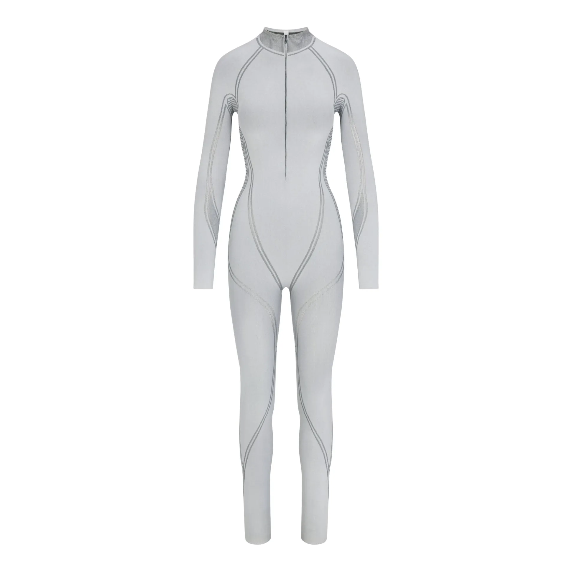 SKIMS FIRST LAYERS ZIP FRONT CATSUIT | MIRROR