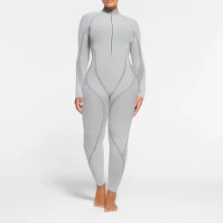 SKIMS FIRST LAYERS ZIP FRONT CATSUIT | MIRROR