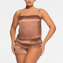 SKIMS JACQUARD LACE CAMI | JASPER