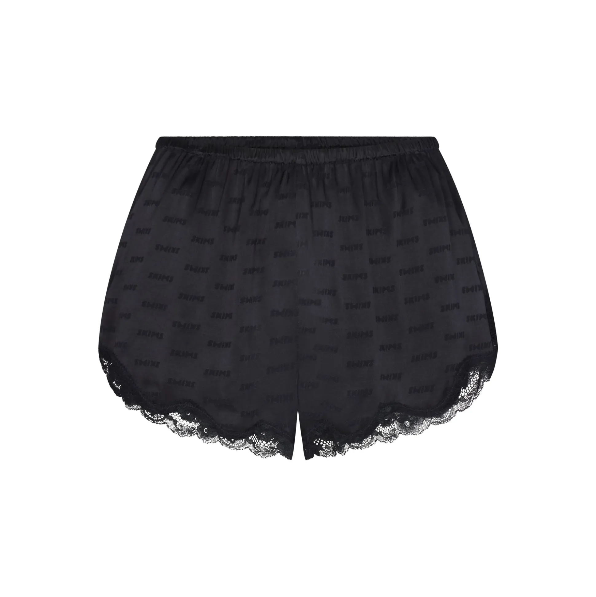 SKIMS JACQUARD LACE SHORT | ONYX