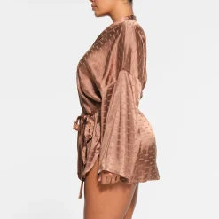 SKIMS JACQUARD SHORT ROBE | JASPER