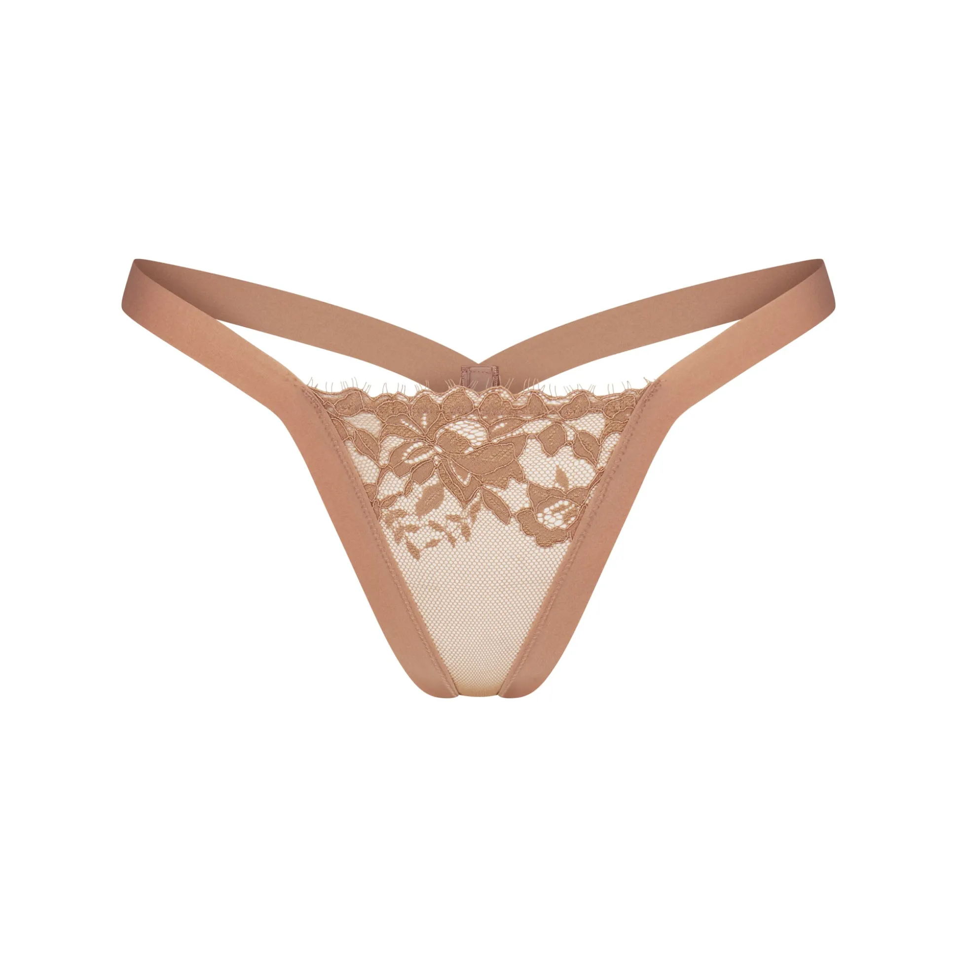 SKIMS LACE BUTTERFLY THONG | SIENNA