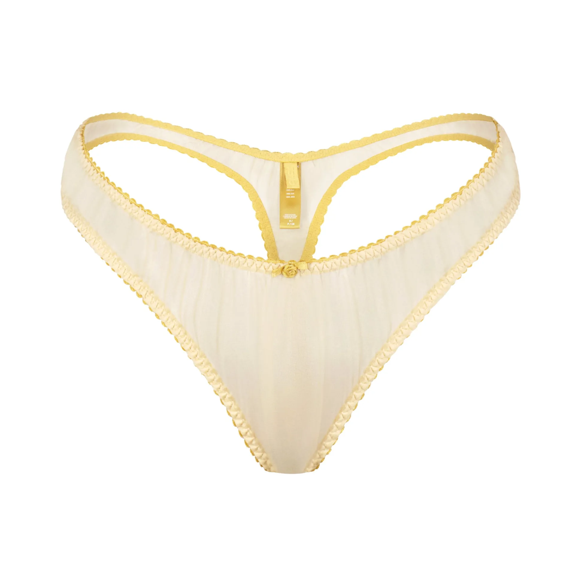 SKIMS ROMANCE DIPPED THONG | BUTTER