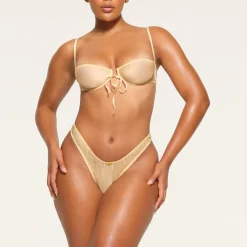 SKIMS ROMANCE DIPPED THONG | BUTTER
