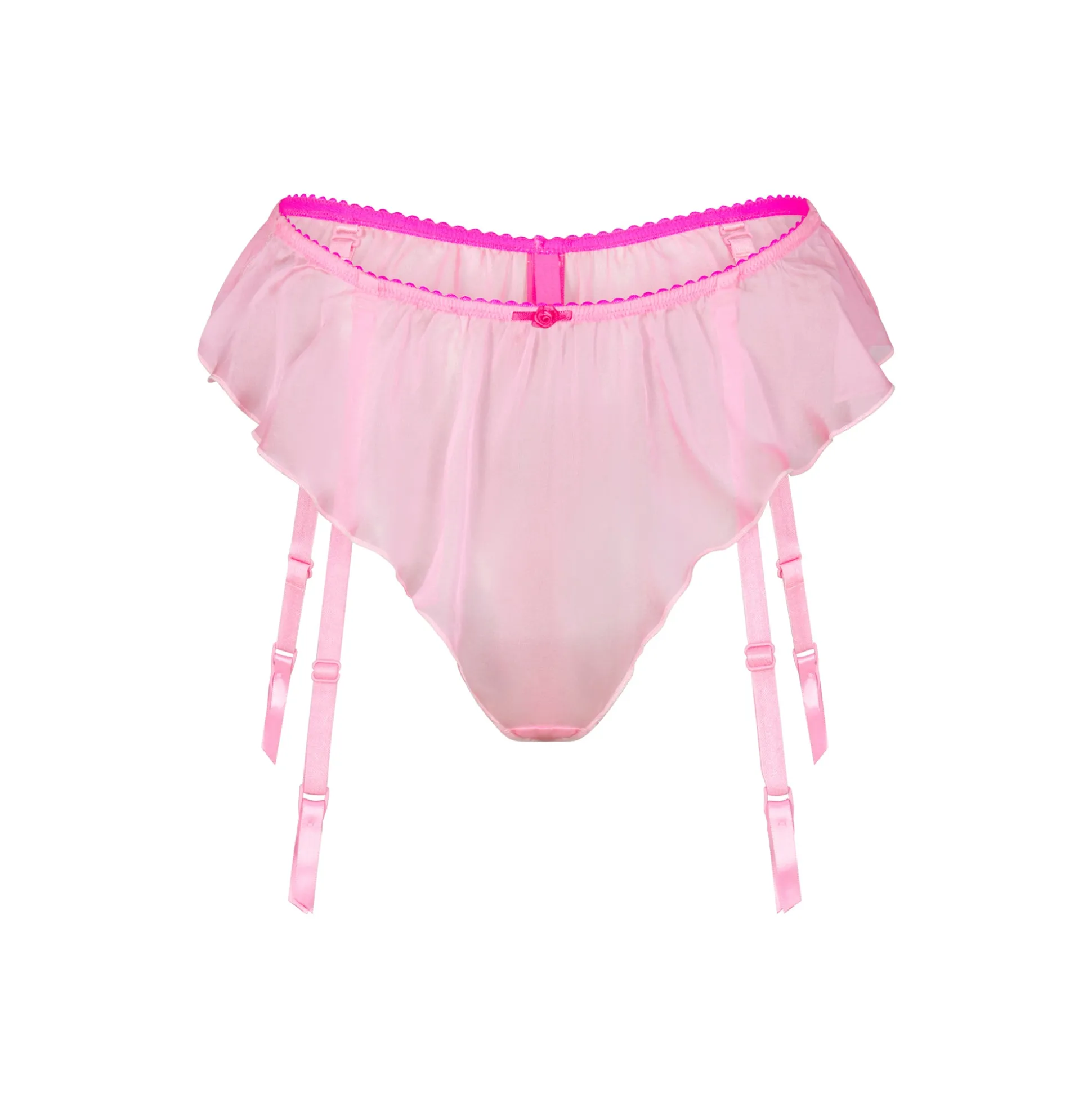 SKIMS ROMANCE GARTER BIKINI | BUBBLE GUM