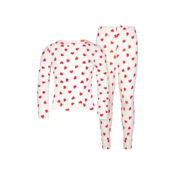SKIMS SLEEP KIDS SLEEP SET | RUBY AND MARBLE HEART