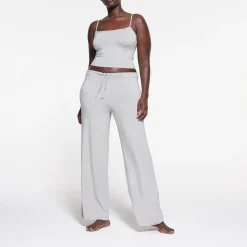 SKIMS SLEEP STRAIGHT LEG PANT | LIGHT HEATHER GREY