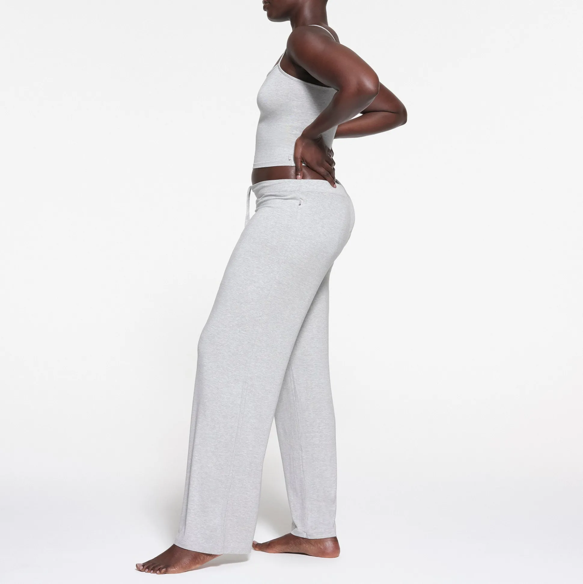 SKIMS SLEEP STRAIGHT LEG PANT | LIGHT HEATHER GREY