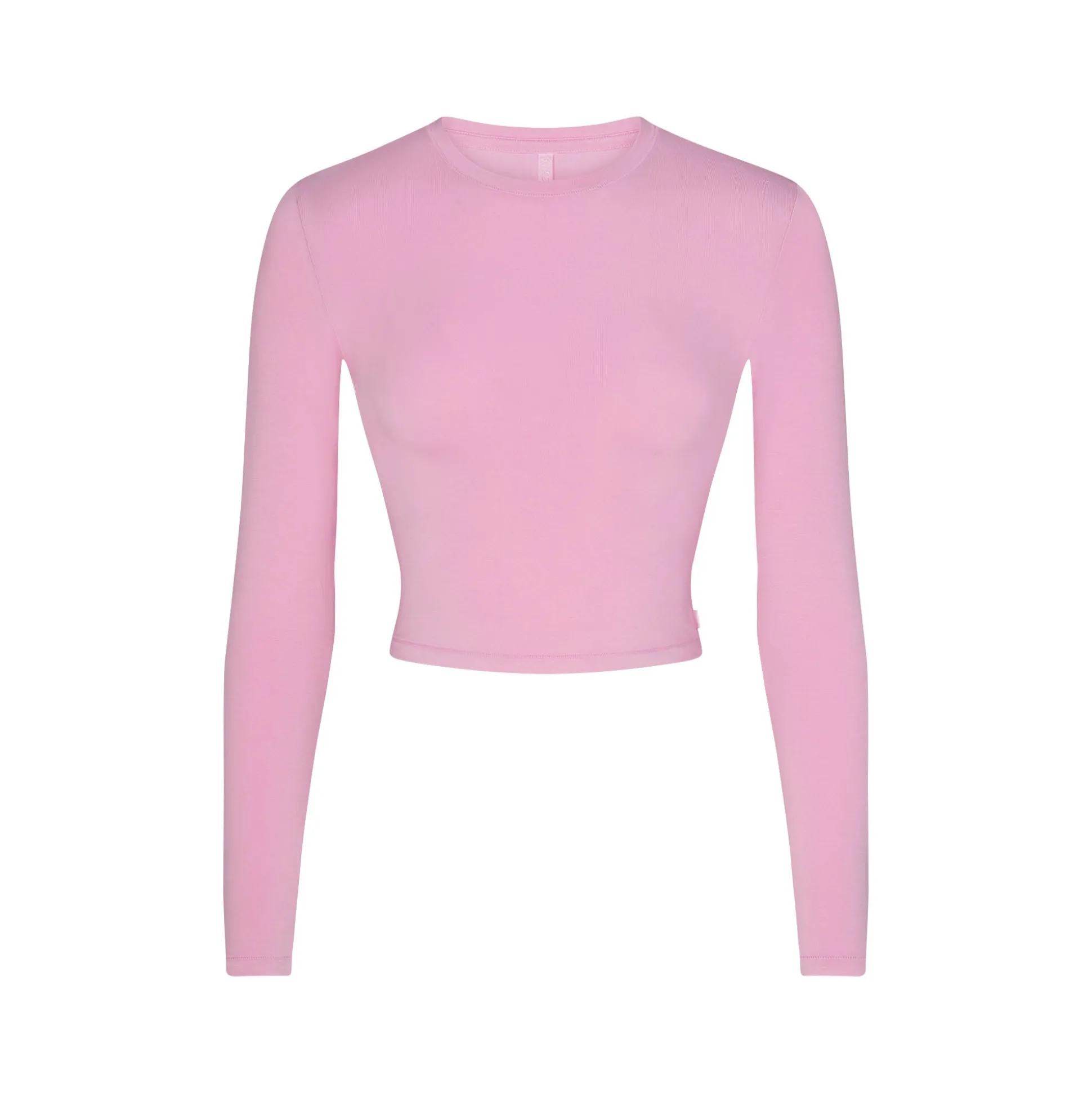 SKIMS SLEEP SUPER CROPPED LONG SLEEVE | BUBBLE GUM