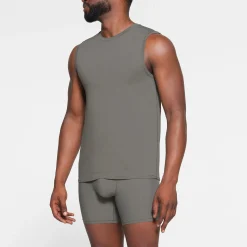 SKIMS SPORT MENS MUSCLE TANK | GUNMETAL