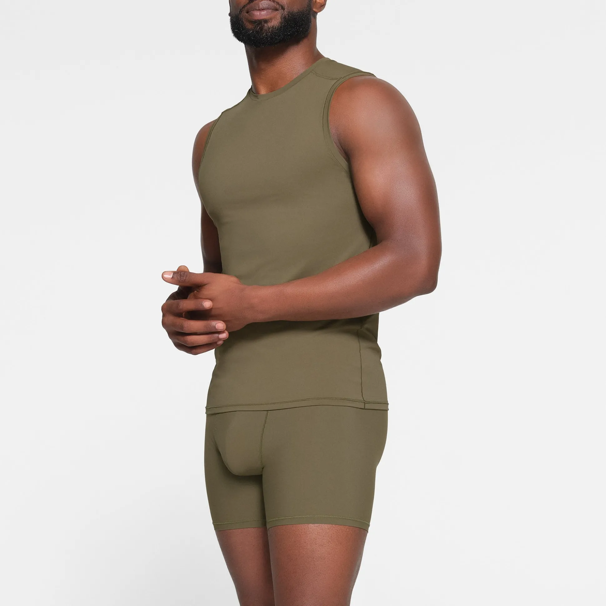 SKIMS SPORT MENS MUSCLE TANK | ARMY