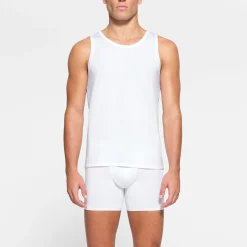 SKIMS STRETCH MENS TANK 3-PACK | CHALK