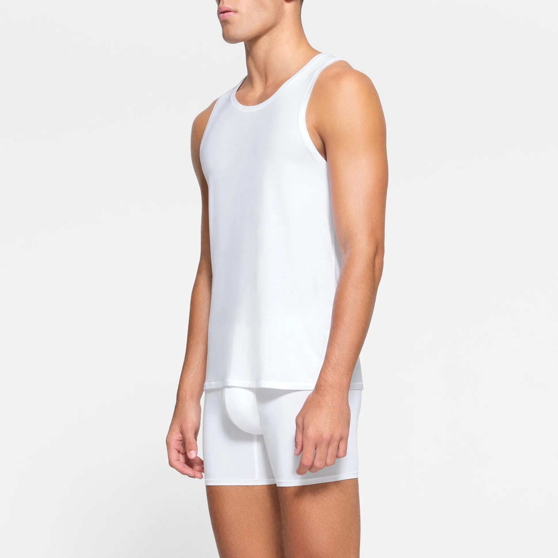 SKIMS STRETCH MENS TANK 3-PACK | CHALK