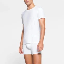 SKIMS STRETCH MENS T-SHIRT 3-PACK | CHALK