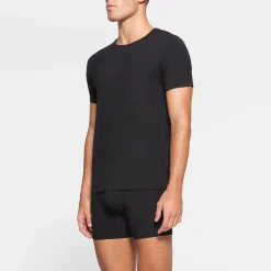SKIMS STRETCH MENS T-SHIRT 3-PACK | OBSIDIAN