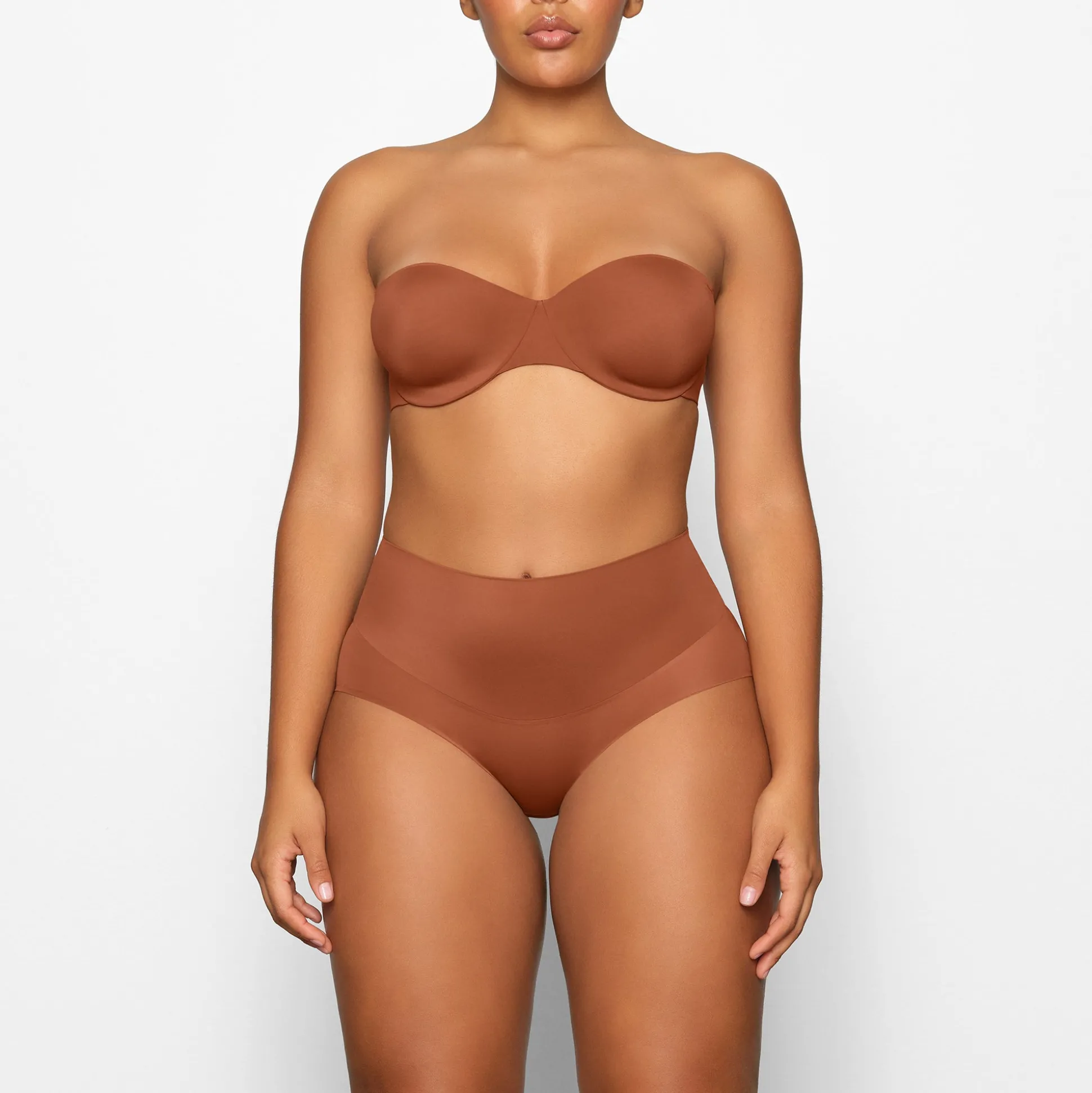 SMOOTHING INTIMATES HIGH-WAISTED BRIEF | BRONZE