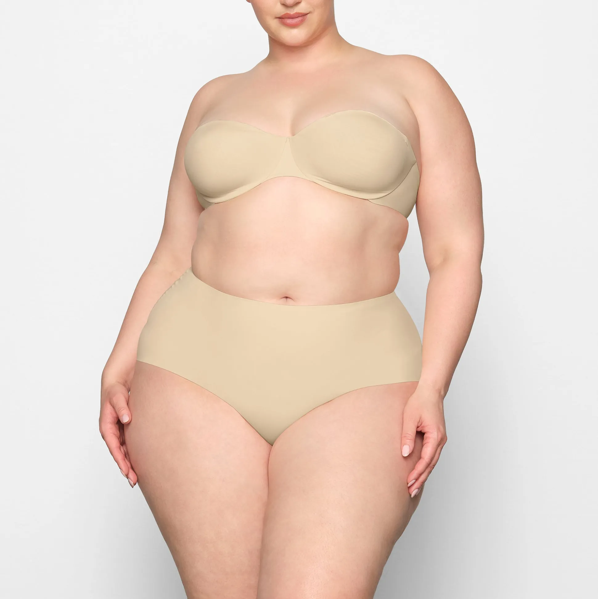 SMOOTHING INTIMATES HIGH-WAISTED BRIEF | SAND