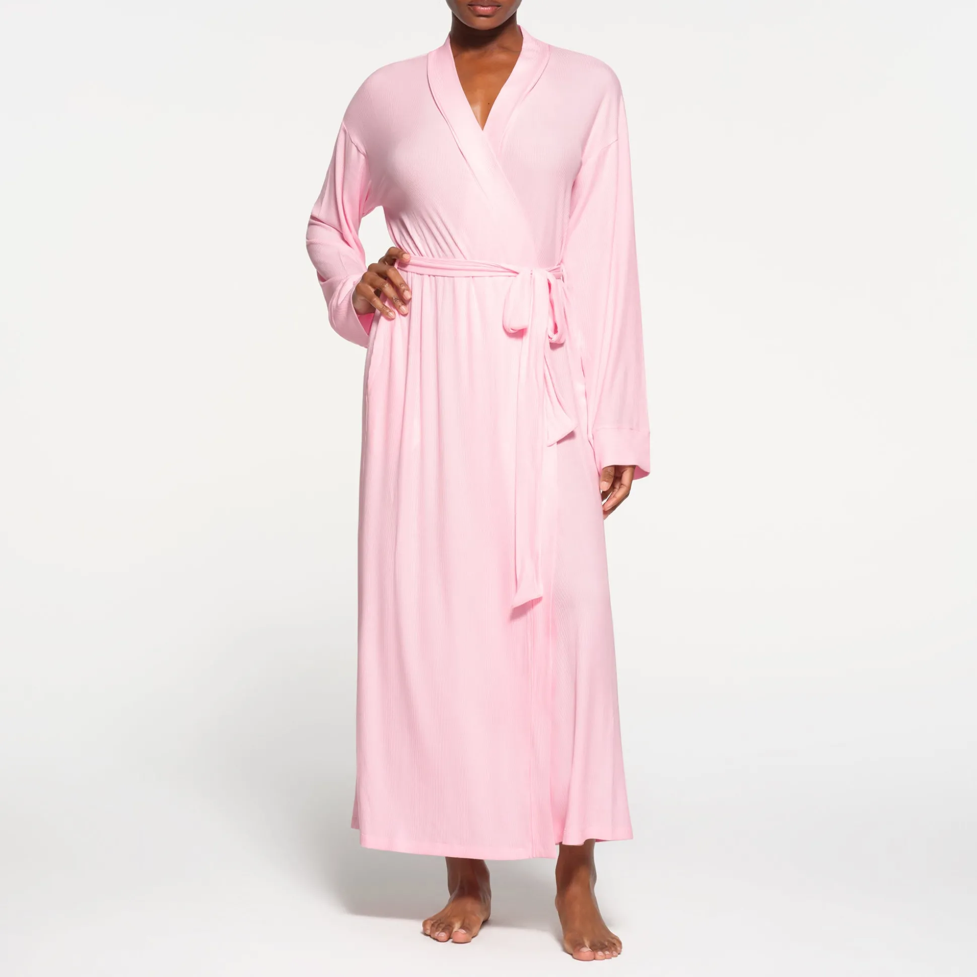 SOFT LOUNGE LONG ROBE | CHERRY BLOSSOM