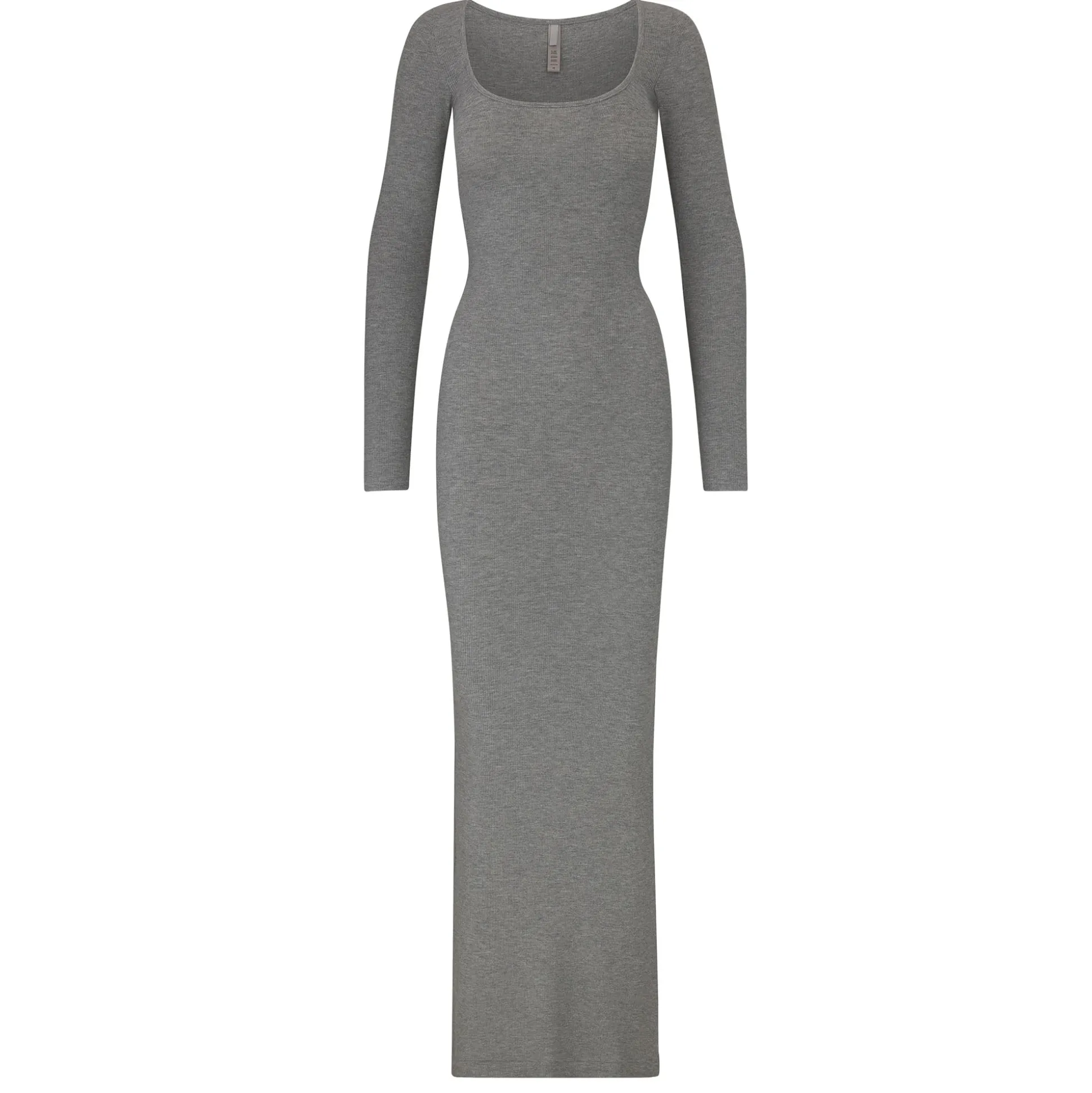SOFT LOUNGE LONG SLEEVE DRESS | HEATHER GREY