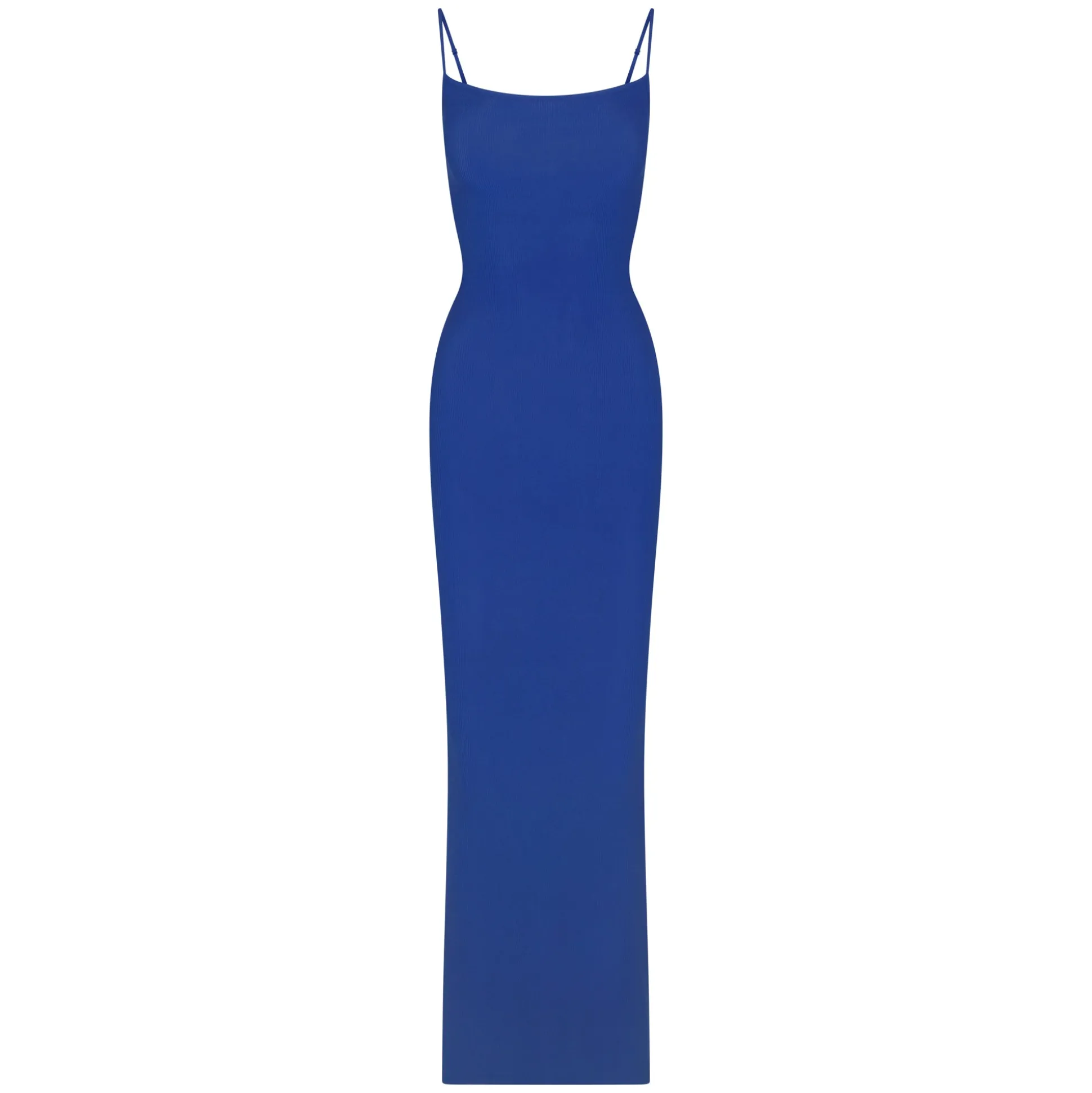 SOFT LOUNGE LONG SLIP DRESS | COBALT