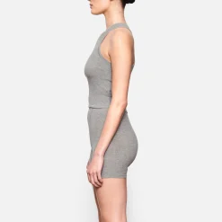 SOFT LOUNGE RACER TANK | HEATHER GREY