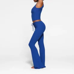 SOFT LOUNGE RUCHED PANT | COBALT