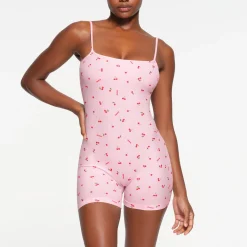 SOFT LOUNGE SCOOP ONESIE | CHERRY BLOSSOM PRINT