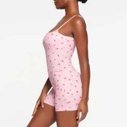 SOFT LOUNGE SCOOP ONESIE | CHERRY BLOSSOM PRINT