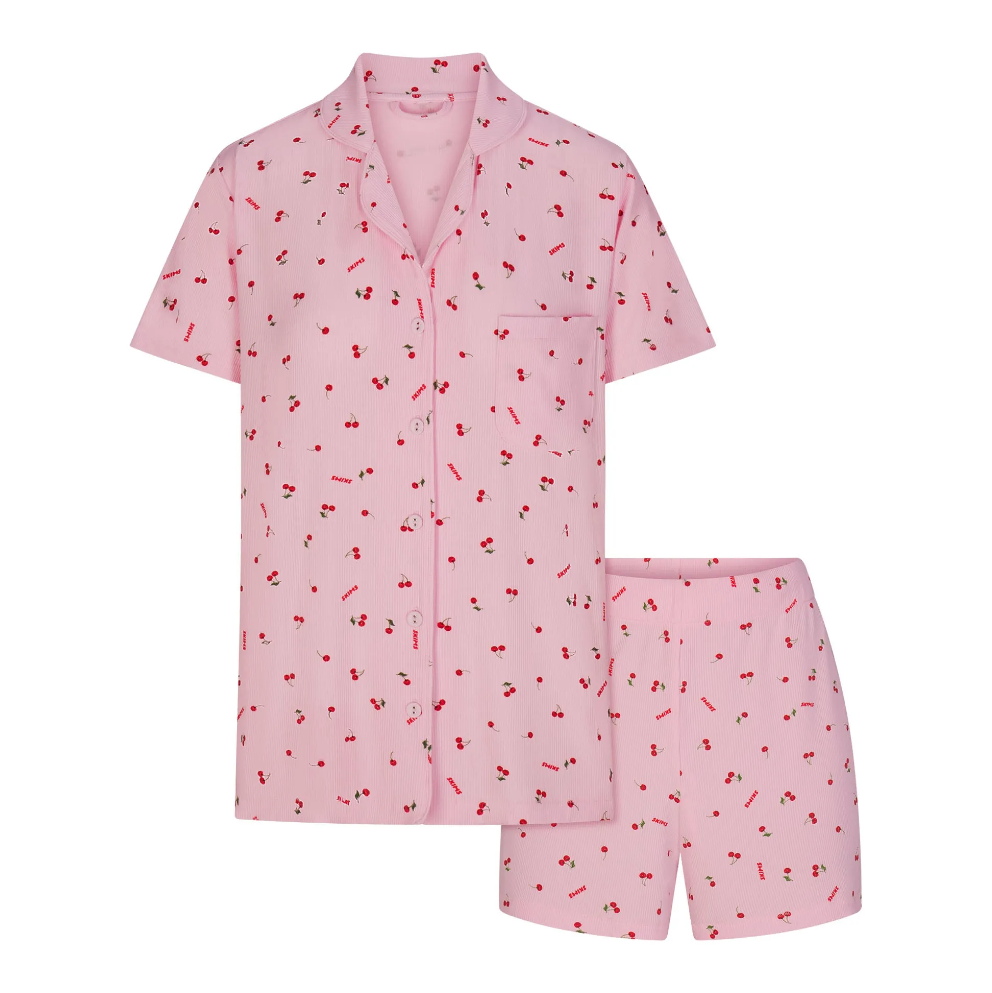 SOFT LOUNGE SHORT SLEEP SET | CHERRY BLOSSOM PRINT