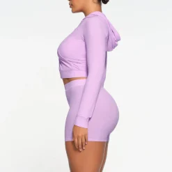 SOFT LOUNGE ZIP UP HOODIE | SUGAR PLUM