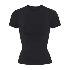 SOFT SMOOTHING SEAMLESS T-SHIRT | ONYX